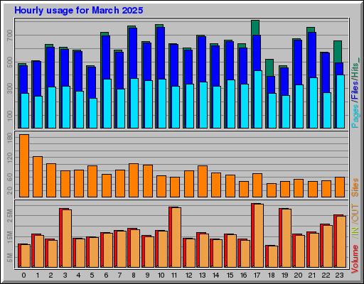 Raport Godzinowy -  marzec 2025
