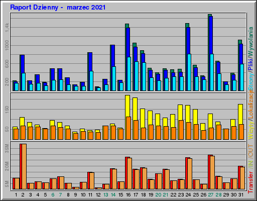 Raport Dzienny -  marzec 2021