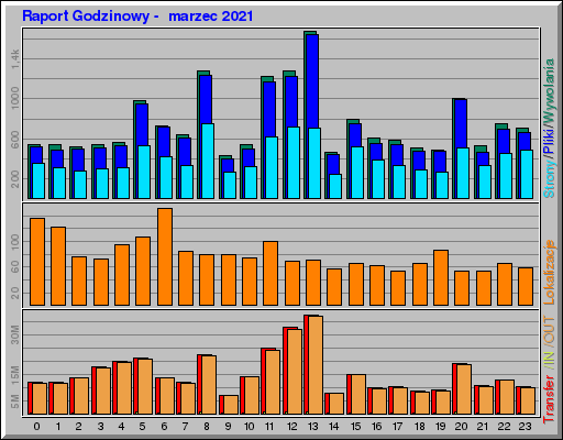 Raport Godzinowy -  marzec 2021