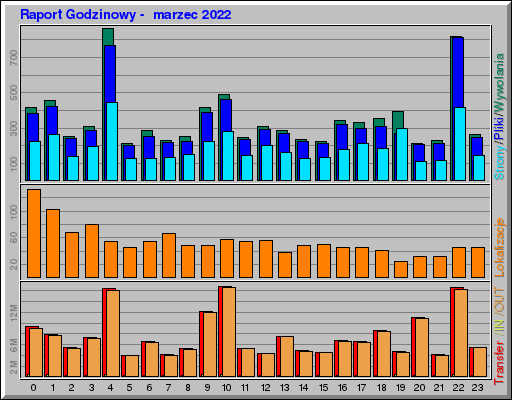 Raport Godzinowy -  marzec 2022