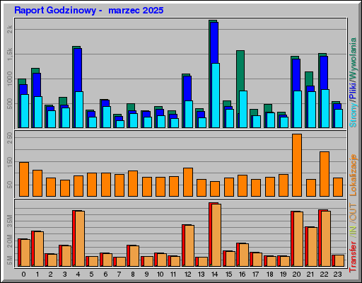 Raport Godzinowy -  marzec 2025