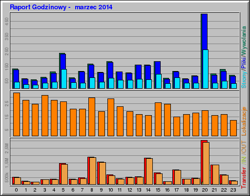 Raport Godzinowy -  marzec 2014