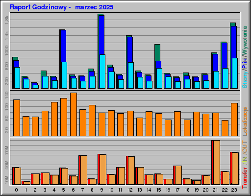 Raport Godzinowy -  marzec 2025