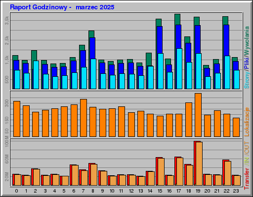 Raport Godzinowy -  marzec 2025