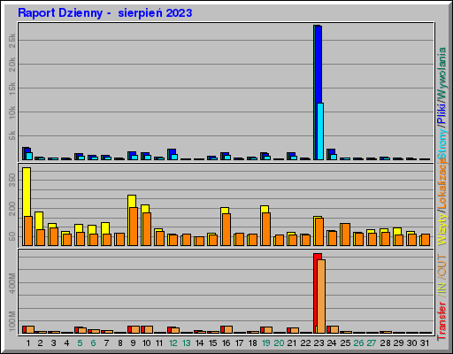 Raport Dzienny -  sierpień 2023