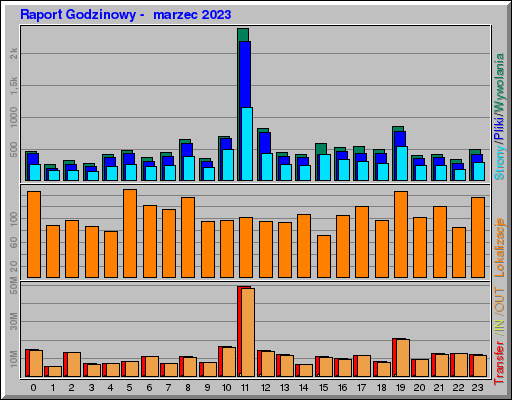 Raport Godzinowy -  marzec 2023