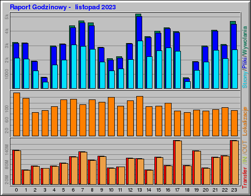 Raport Godzinowy -  listopad 2023