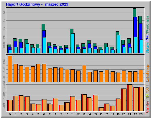 Raport Godzinowy -  marzec 2025