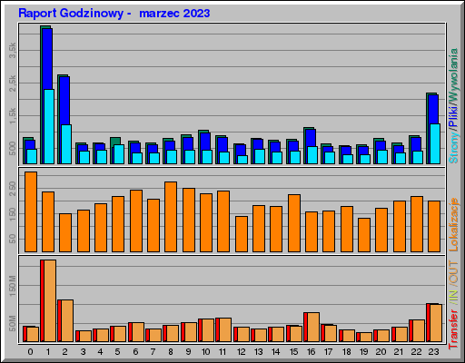 Raport Godzinowy -  marzec 2023