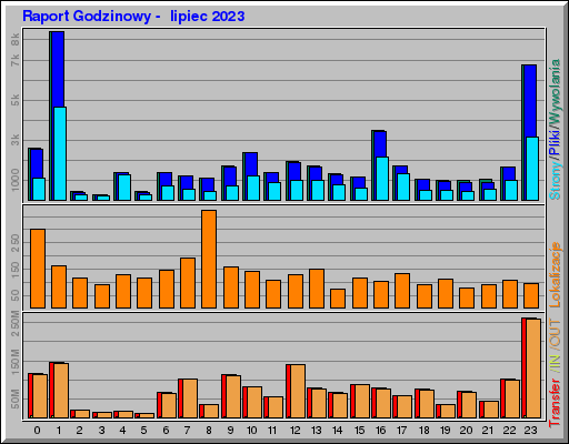 Raport Godzinowy -  lipiec 2023