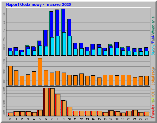 Raport Godzinowy -  marzec 2025