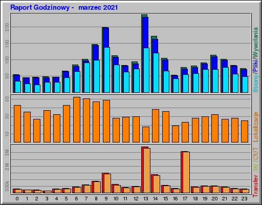 Raport Godzinowy -  marzec 2021