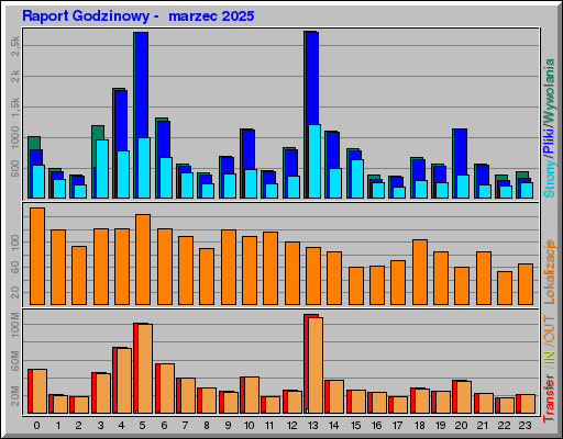 Raport Godzinowy -  marzec 2025