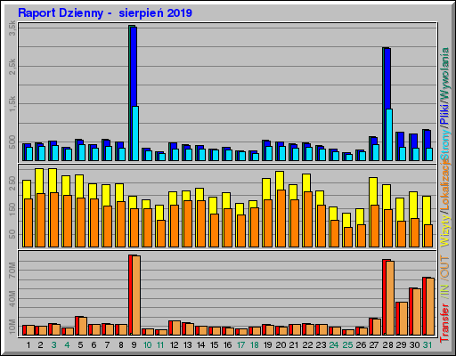 Raport Dzienny -  sierpień 2019