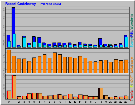 Raport Godzinowy -  marzec 2023