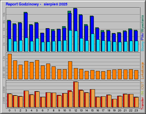 Raport Godzinowy -  sierpień 2025
